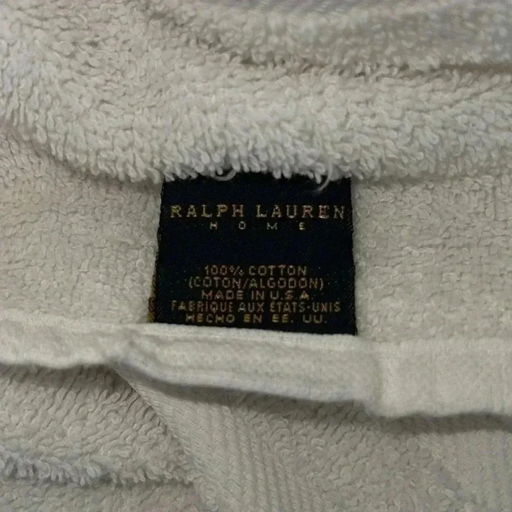 Vintage Polo Ralph Lauren Bear USA Flag Beach Bath Towel 35 
